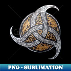 trinity knot - metallic - high-resolution png sublimation file - unlock vibrant sublimation designs