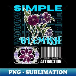 simple flowers streetwear graphic printed unisex - modern sublimation png file - instantly transform your sublimation projects