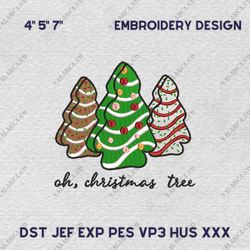 christmas tree cake embroidery design, christmas candy embroidery file, instant download