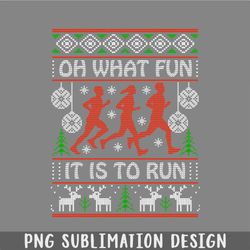 christmas gift idea for runners oh what fun it is to run png, christmas png