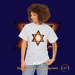 star of david tshirt, star of david shirt, hanukkah shirt, jewish shirt, hebrew shirt, hanukkah gift for her him, chanuk