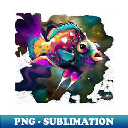 galaxy fish - decorative sublimation png file - bring your designs to life