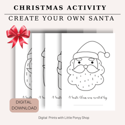 christmas activity create your own santa preschool christmas activities christmas fun game for kids printable christmas