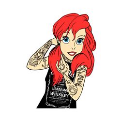 punk ariel princess svg, trending svg, ariel princess svg, punk ariel svg, punk princess svg, ariel svg, ariel mermaid s