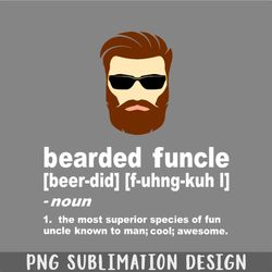 mens bearded funcle funny uncle definition png, christmas png