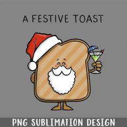 festive toast png, christmas png