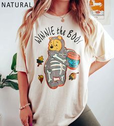 retro winnie the boo halloween  color shirt, disneyland halloween shirt, winnie the pooh shirt, pooh halloween matching