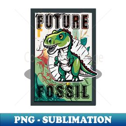 future fossil - a t-rexs future is being a fossilmaybe - high-quality png sublimation download - revolutionize your designs