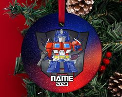 custom transformers christmas ornament, personalized kids ornaments