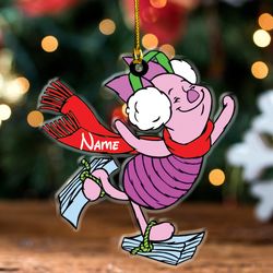 custom winnie the pooh ornament,  pooh friends personalized ornament