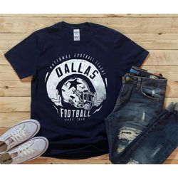 Vintage Dallas Football Retro 90s Old School Navy Shirt, Dallas Football Team Unisex Tshirt, American Football Shirt, Fo