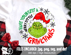 have yourself a merry little svg, christmas face svg, funny face family shirt, digital cut files svg dxf jpeg png, insta