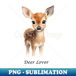 deer lover - cute deer - retro png sublimation digital download - stunning sublimation graphics