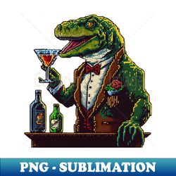 t-rex bartender - png transparent digital download file for sublimation - perfect for sublimation art