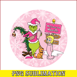 welcome whoville pink png