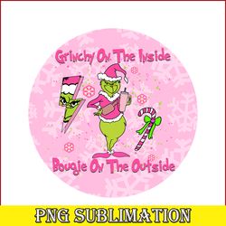 grinchy on the inside pink png