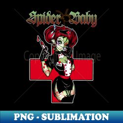 zombie nurse spider baby - digital sublimation download file - perfect for creative projects