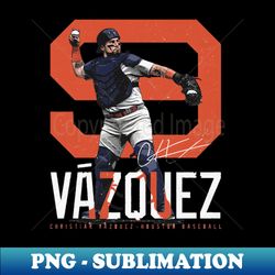 christian vazquez houston bold number - instant sublimation digital download - create with confidence