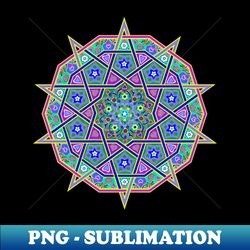 fantasy oriental mandala pattern - high-quality png sublimation download - perfect for sublimation mastery