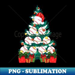 baseball lover xmas tree lights santa baseball christmas - stylish sublimation digital download - unleash your creativity