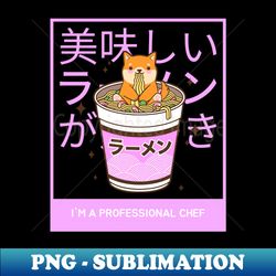 cut dog professional chef ramen - Professional Sublimation Digital Download - Capture Imagination with Every Detail