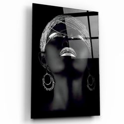 Black and Silver Glass Wall Art - Glass Wall Art - Home Decor - Housewarming Gift - PDF.JPG.SVG.PNG