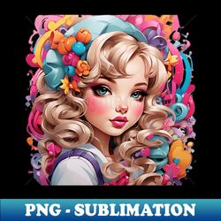 pin-up baby girl - png transparent sublimation design - instantly transform your sublimation projects