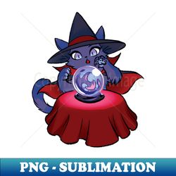 witchy kitty crystal ball - creative sublimation png download - stunning sublimation graphics