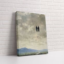 rene magritte, rene magritte canvas, rene magritte rolled print, rene magritte exhibition wall art, mid century modern,