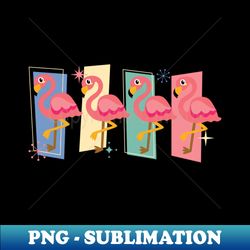 mid century modern flamingos - cute kitschy - modern sublimation png file - stunning sublimation graphics