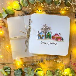 greeting card - christmas card - happy holidays