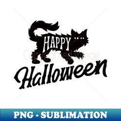 happy halloween cat - digital sublimation download file - defying the norms