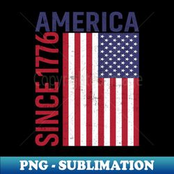 america since 1776 - artistic sublimation digital file - bold & eye-catching