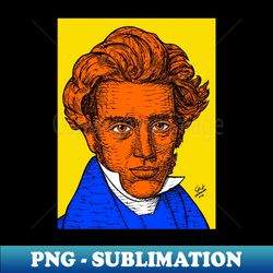 soren kierkegaard portrait 2 - professional sublimation digital download - capture imagination with every detail