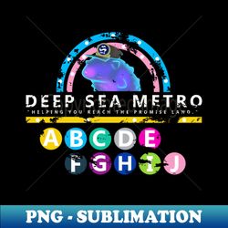 sub-aquatic subway station - modern sublimation png file - perfect for personalization