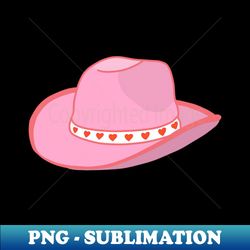 cowgirl hat pink - unique sublimation png download - stunning sublimation graphics