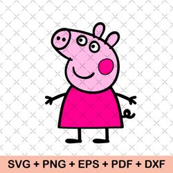 peppa pig png bundle, peppa pig clipart, peppa pig cut file, peppa pig birthday png, kids peppa png, peppapig family svg