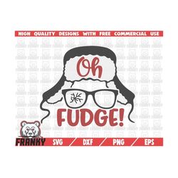 oh fudge! svg  cut file  dxf file  christmas shirt svg  christmas hat svg  funny christmas svg  winter shirt svg  holida