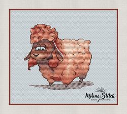 lamb cross stitch pattern