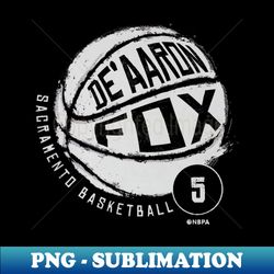 deaaron fox sacramento basketball - unique sublimation png download - bold & eye-catching