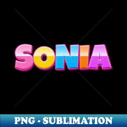Rainbow Craft Sonia Name - Artistic Sublimation Digital File - Capture Imagination with Every Detail