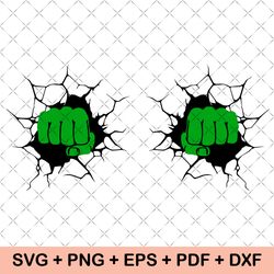 hulk fist svg, hulk svg, hulk face svg, fist svg, punch svg, super hero svg, hulk smash svg, vector, layered svg,