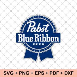 pabst blue ribbon svg, beer svg, alcohol svg, party svg, baseball svg, sports svg, mens svg, vector, layered svg,