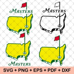 masters golf party svg, masters tournament svg, golf party svg, vector, layered svg, masters augusta golf svg