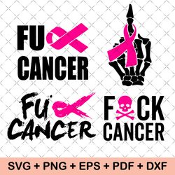 breast cancer svg, fuck cancer svg, cancer survivor svg, fight cancer svg, awareness svg, vector, layered svg,