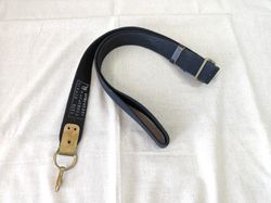 ussr army soviet russian navy blue ak sling carrying belt canvas strap original