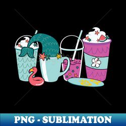 Summer Drinks Summer Vibes - Retro PNG Sublimation Digital Download - Stunning Sublimation Graphics