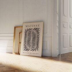 Henri Matisse Exhibition Poster, Famous Gallery Wall Art Print, Grey Beige Boho Art Print, Wall Decor, Garden, Bedroom L