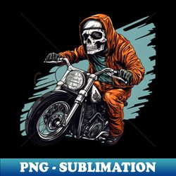 cool motorcycle skeleton - digital sublimation download file - stunning sublimation graphics