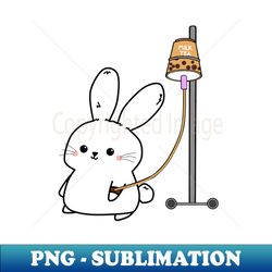 bubble tea baby bunny - artistic sublimation digital file - instantly transform your sublimation projects